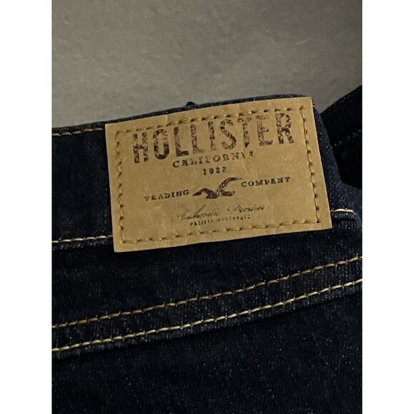 Hollister Womens Ultra High Rise Super Skinny Jeans 25x31 Stretch Dark Wash NWT - Picture 4 of 8